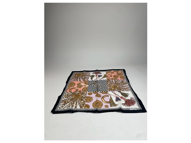 Céline Sciarpa astratta vintage Celine Paris Multicolore - vista 6