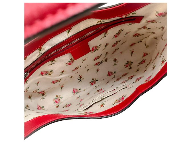 Borsa Dionysus in pelle rossa Gucci con giaguaro Rosso - vista 11