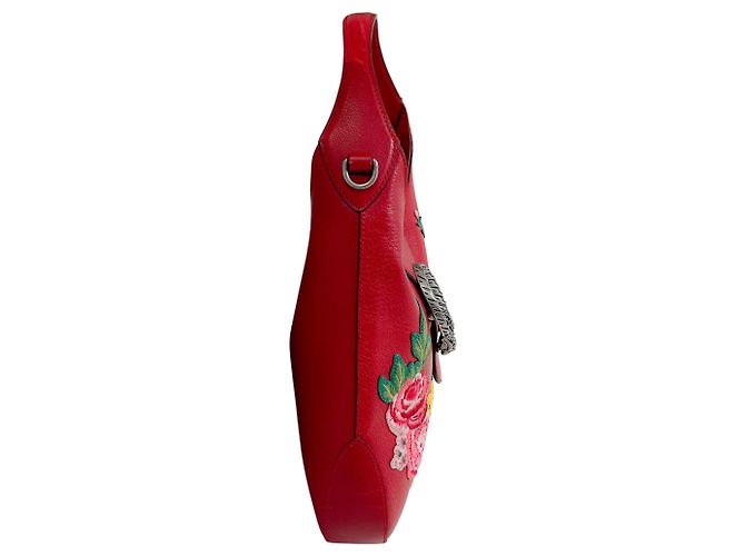 Borsa Dionysus in pelle rossa Gucci con giaguaro Rosso - vista 2