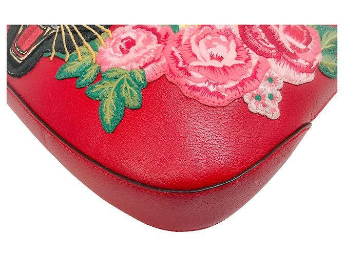 Borsa Dionysus in pelle rossa Gucci con giaguaro Rosso - vista 5