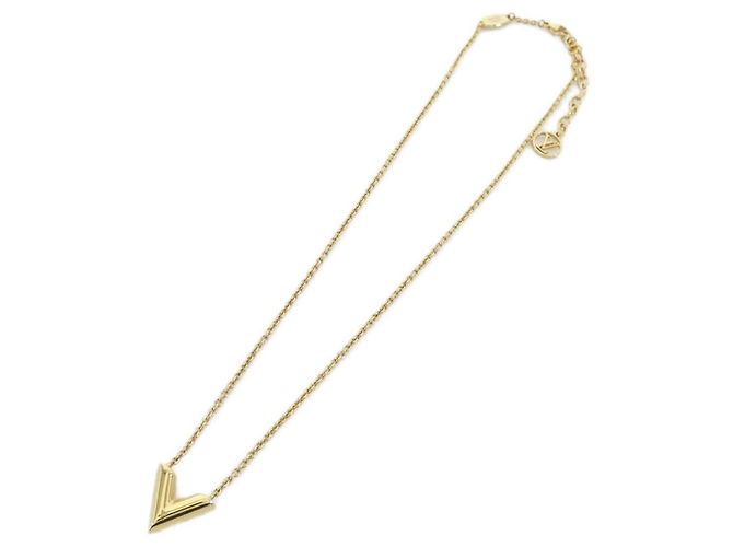 Collana Essenziale V Louis Vuitton D'oro - vista 2
