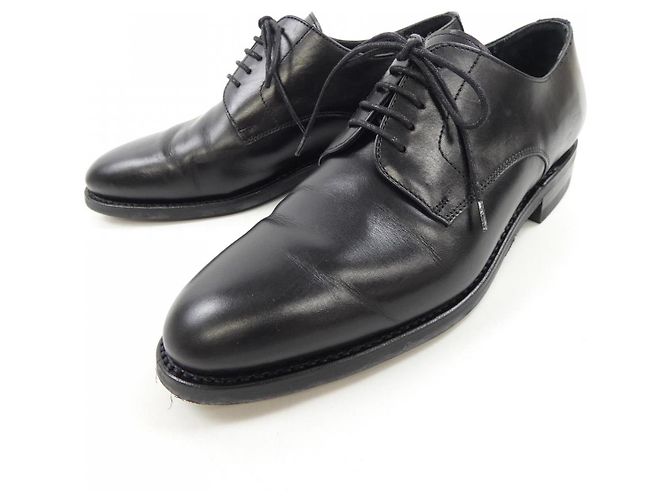 Autre Marque Berwick Leder Oxford Schuhe Schwarz - Ansicht 3