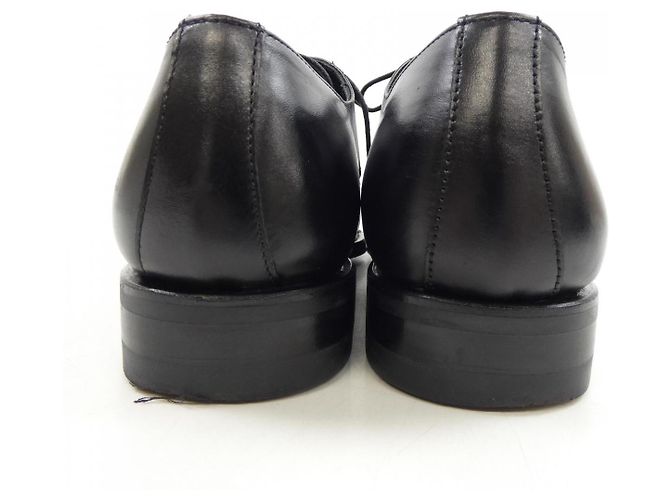 Autre Marque Berwick Leder Oxford Schuhe Schwarz - Ansicht 5