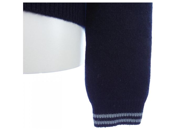 Cárdigan de cachemira Hermès Azul Verde Azul marino - vista 6