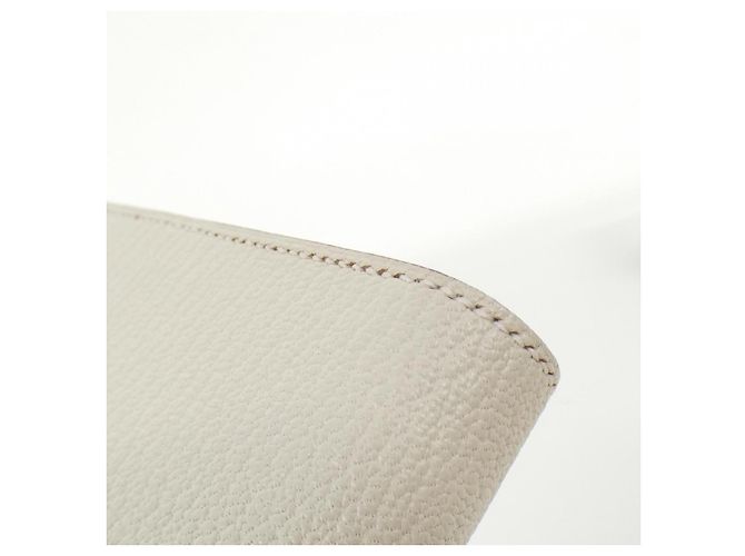 Hermès Cartera Larga Soufflet Chèvre Béarn Hermes Castaño - vista 4