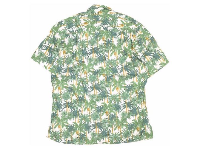 Autre Marque Camicia in cotone Gitman Bros Vintage Verde - Ansicht 2