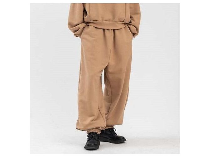 Autre Marque Hed Mayner PANTALONES DE SUDADERA JUDO Pantalones de algodón Beige - vista 3