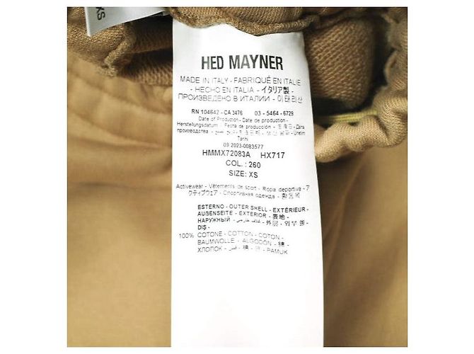 Autre Marque Hed Mayner PANTALONES DE SUDADERA JUDO Pantalones de algodón Beige - vista 8