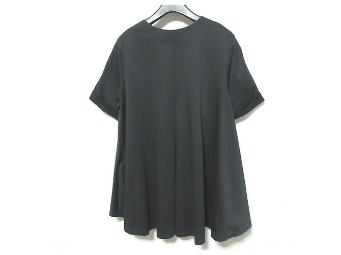theory luxe TOP FLARE BASALT WAYNE Negro - vista 2