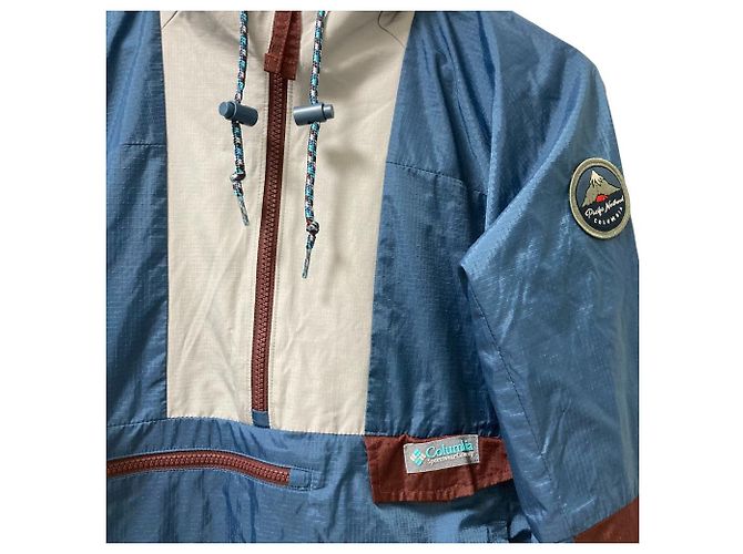 Autre Marque Veste en nylon Columbia Hood River 1991 Marron Bleu Bleu Marine - vue 3