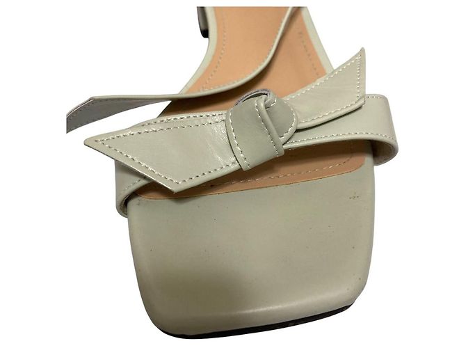 Autre Marque Sandali con cinturino a nastro OHGA Verde Verde chiaro - vista 6