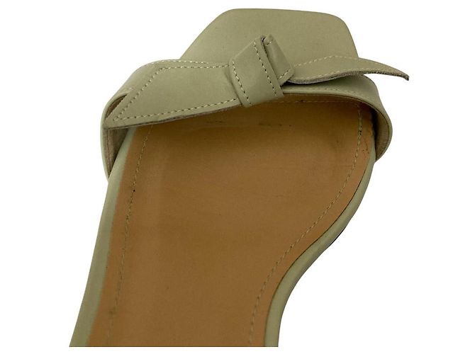 Autre Marque Sandali con cinturino a nastro OHGA Verde Verde chiaro - vista 8