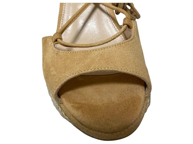 Autre Marque Sandali Espadrilles in Pelle Scamosciata PELLICO SUNNY Beige - vista 6