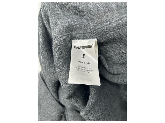 Autre Marque Grau Hemd mit abnehmbarem Wollschal - Ansicht 8