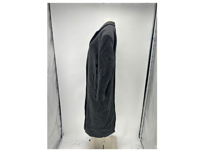 Autre Marque Abrigo gris con cuello desmontable - vista 4