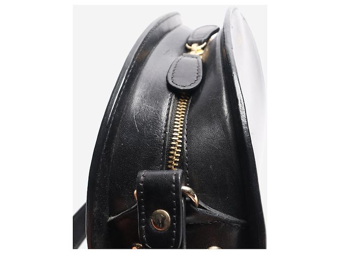 Apc Borsa a spalla in pelle demi-lune nera Nero - vista 7