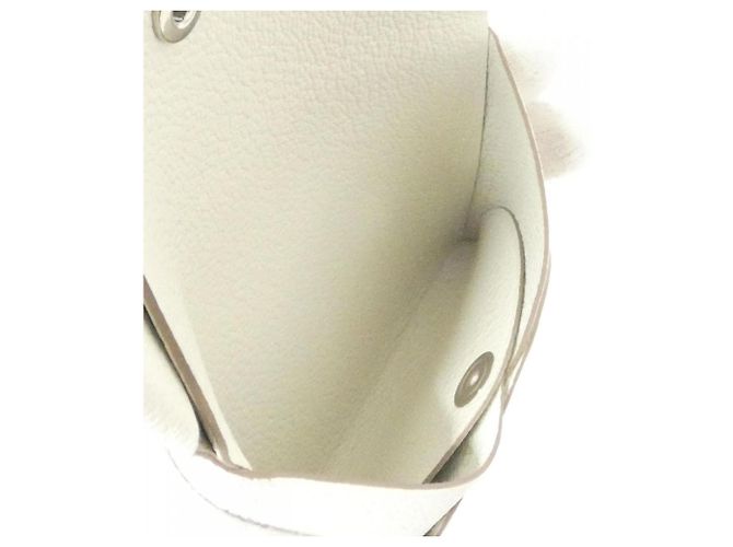 Monedero Duo Calvi de Hermès Blanco - vista 5