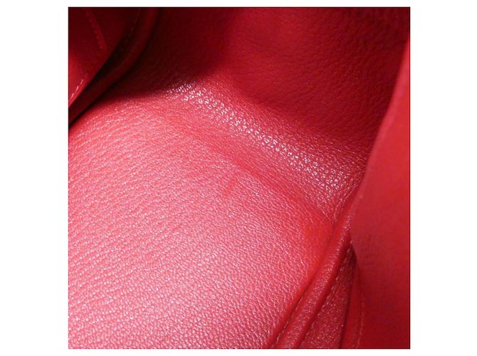 Borsa Hermès Plume in Rouge Vif Rosso - vista 9