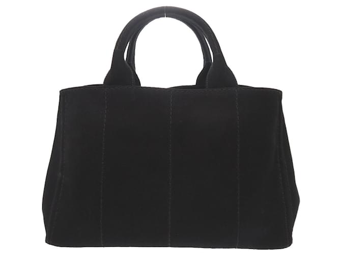 Borsa tote 2 in 1 Prada Canapa Nera Nero - vista 2