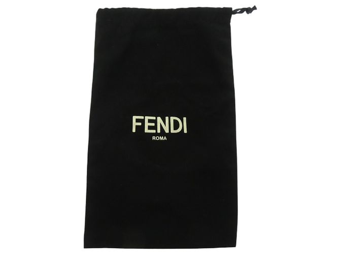 Fendi Leather Keyring Pocket Charm Belt Bag Brown Black Red - view 8