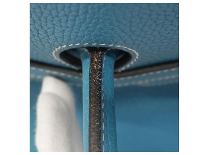 Sac à main Hermès Birkin 50 Bleu - vue 13