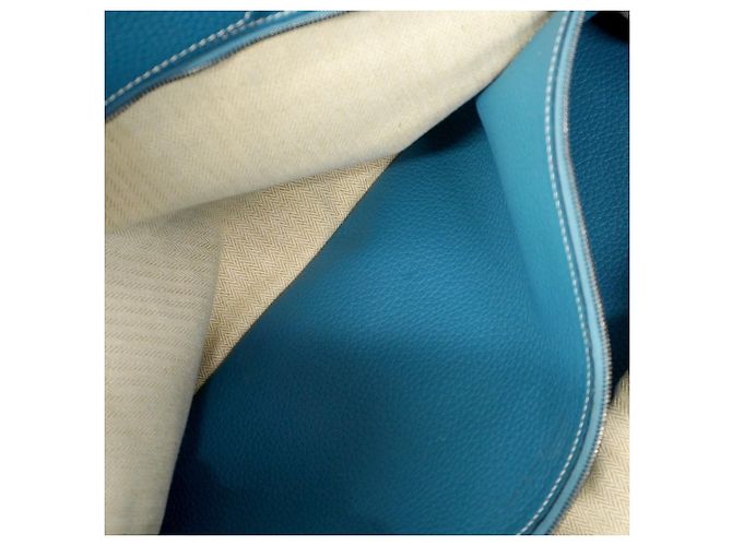 Sac à main Hermès Birkin 50 Bleu - vue 16