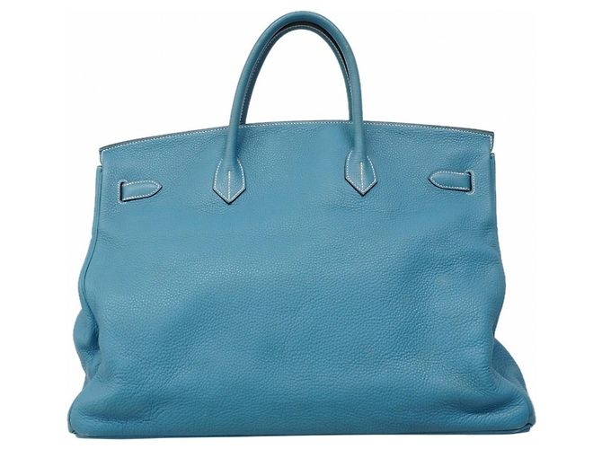Sac à main Hermès Birkin 50 Bleu - vue 17