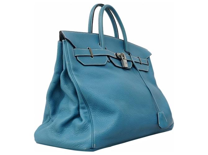 Sac à main Hermès Birkin 50 Bleu - vue 2