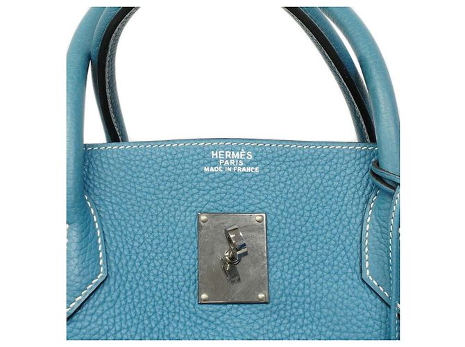 Sac à main Hermès Birkin 50 Bleu - vue 5
