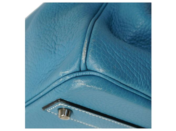 Sac à main Hermès Birkin 50 Bleu - vue 6