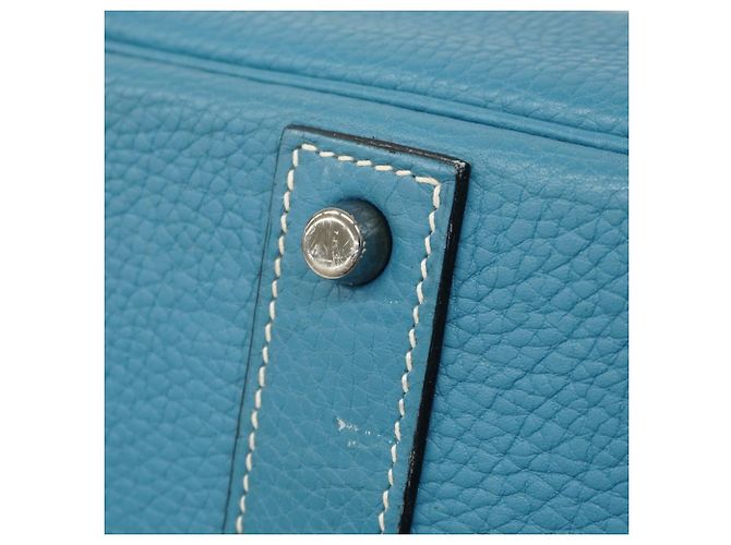 Sac à main Hermès Birkin 50 Bleu - vue 7