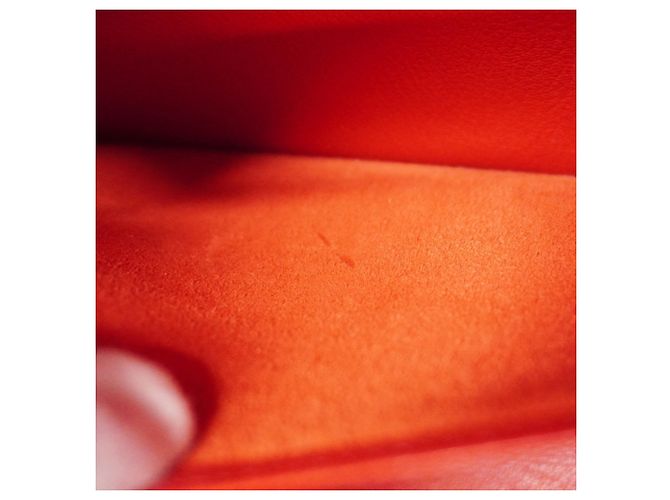 Hermès Plume 32 Handtasche Weiß Rot - Ansicht 12