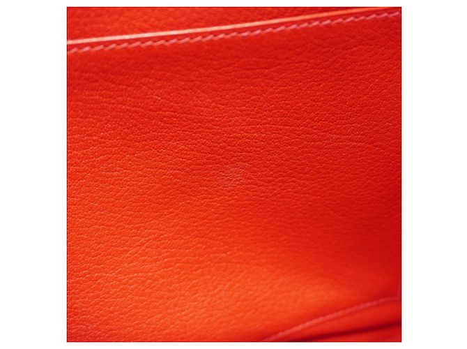 Hermès Plume 32 Handtasche Weiß Rot - Ansicht 16