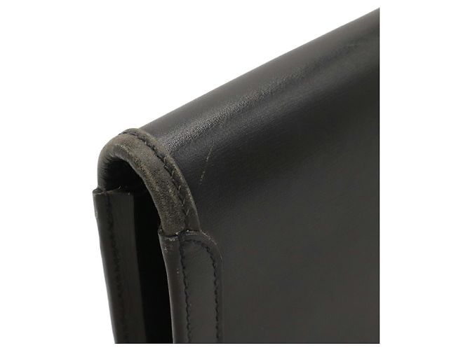 Hermès HERMES Jige PM Secondo Borsa Clutch Nero - vista 5