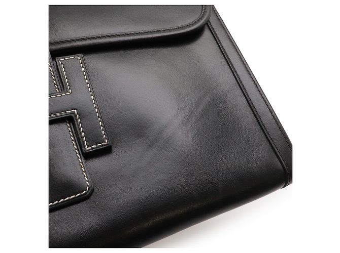 Hermès HERMES Jige PM Secondo Borsa Clutch Nero - vista 6