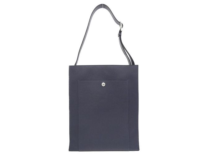 Borsa a Spalla Hermès Cabasche 084929CK Blu - vista 2