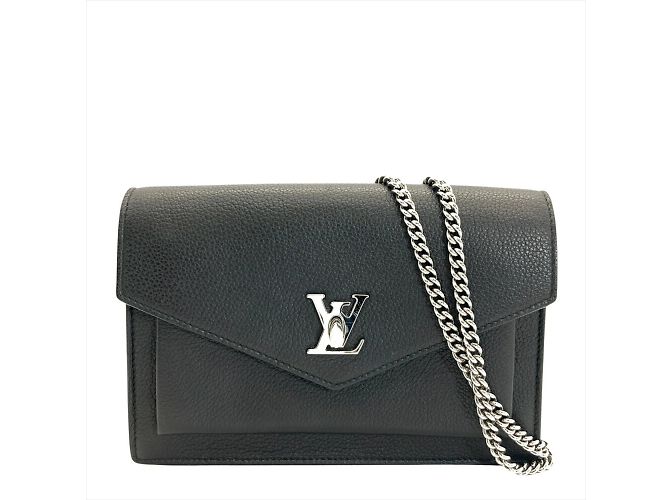 Borsa a Spalla Pochette Lockme Chain di Louis Vuitton Nero - vista 2