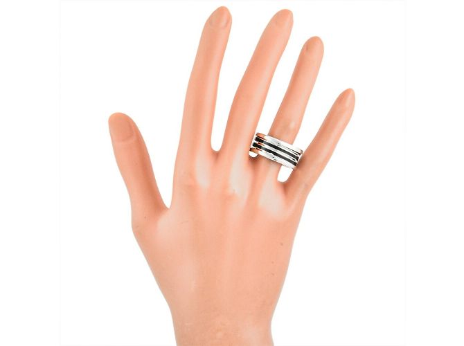 Bulgari Bvlgari B.zero1 Ring aus schwarzem Lack - Ansicht 6