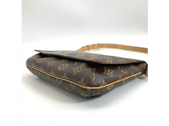 Borsa a Spalla Musette Tango con Tracolla Corta Louis Vuitton Marrone Monogramma - vista 3