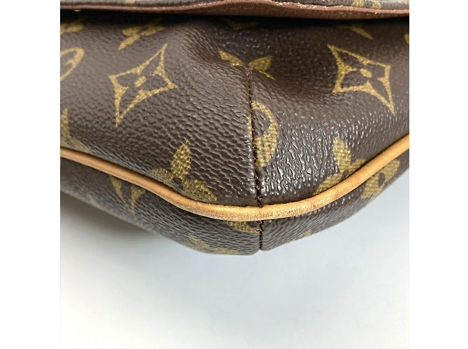 Borsa a Spalla Musette Tango con Tracolla Corta Louis Vuitton Marrone Monogramma - vista 5