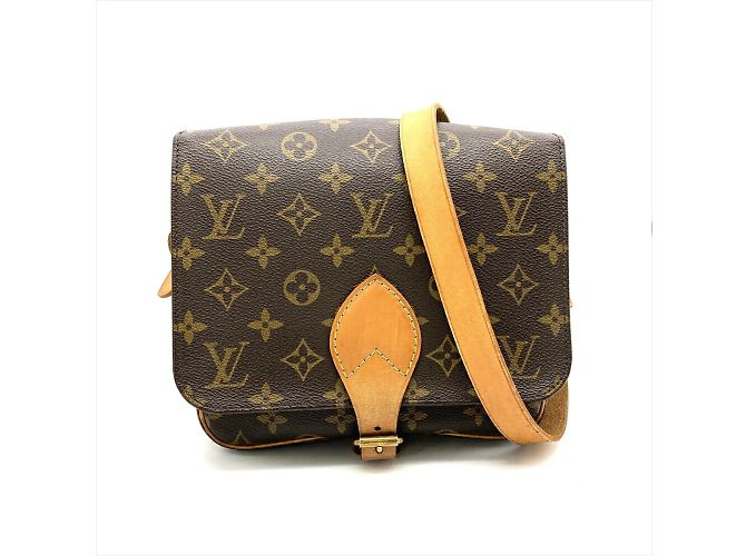 Borsa a Spalla Cartesiere MM Louis Vuitton Marrone Monogramma - vista 2