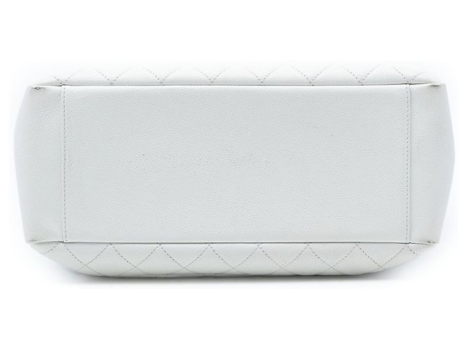 Bolso Grande de Compras en Caviar Blanco Chanel - vista 3