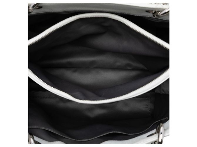 Bolso Grande de Compras en Caviar Blanco Chanel - vista 4