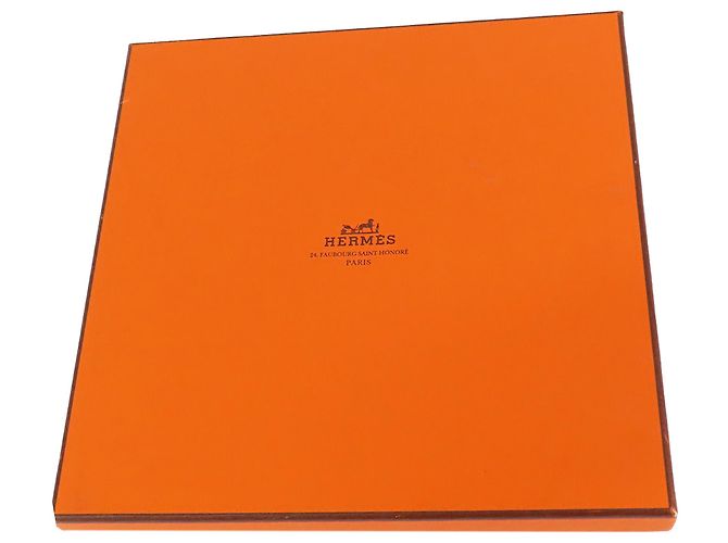 Bufanda de seda Hermès Naranja Jeu des Omnibus Remix 90 - vista 9