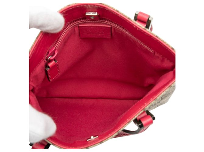 Borsa Gucci GG Supreme marrone Marrone chiaro - vista 4