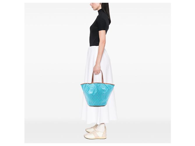 Borsa reversibile Belharra Goyardine blu Goyard Blu chiaro - vista 6