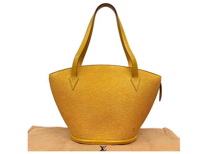 Louis Vuitton Saint Jacques GM Epi Giallo Cinghia Lunga - vista 10