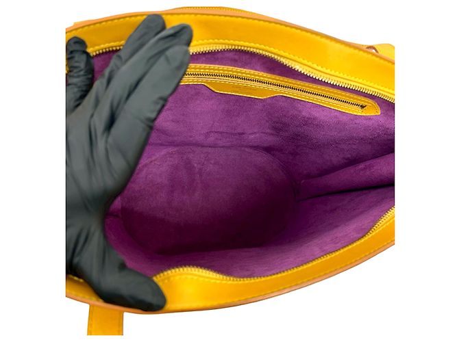 Louis Vuitton Saint Jacques GM Epi Giallo Cinghia Lunga - vista 7