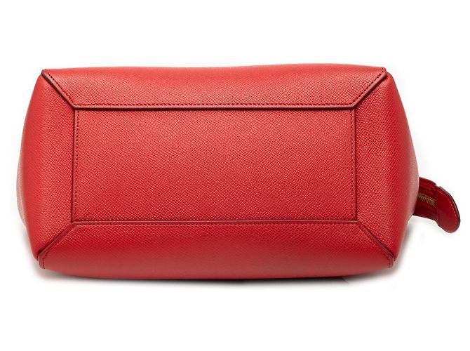 Céline Belt bag in pelle di vitello micrograna rossa Celine Rosso - vista 3