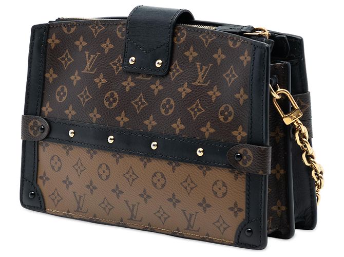 Clutch Trunk Monogramma Inverso Marrone Louis Vuitton - vista 2